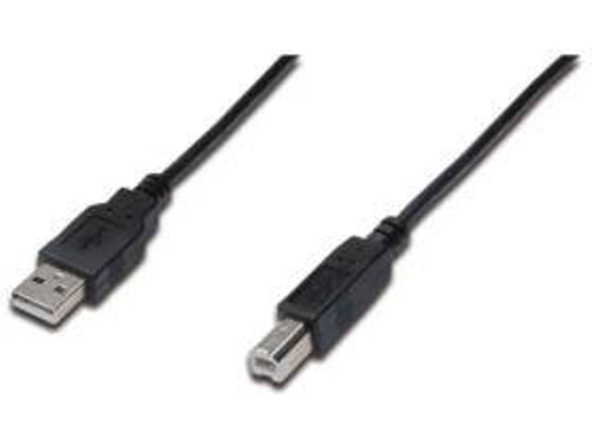 Cable USB ASSMANN ELECTRONIC USB A/USB B 1 m Macho/Macho Negro