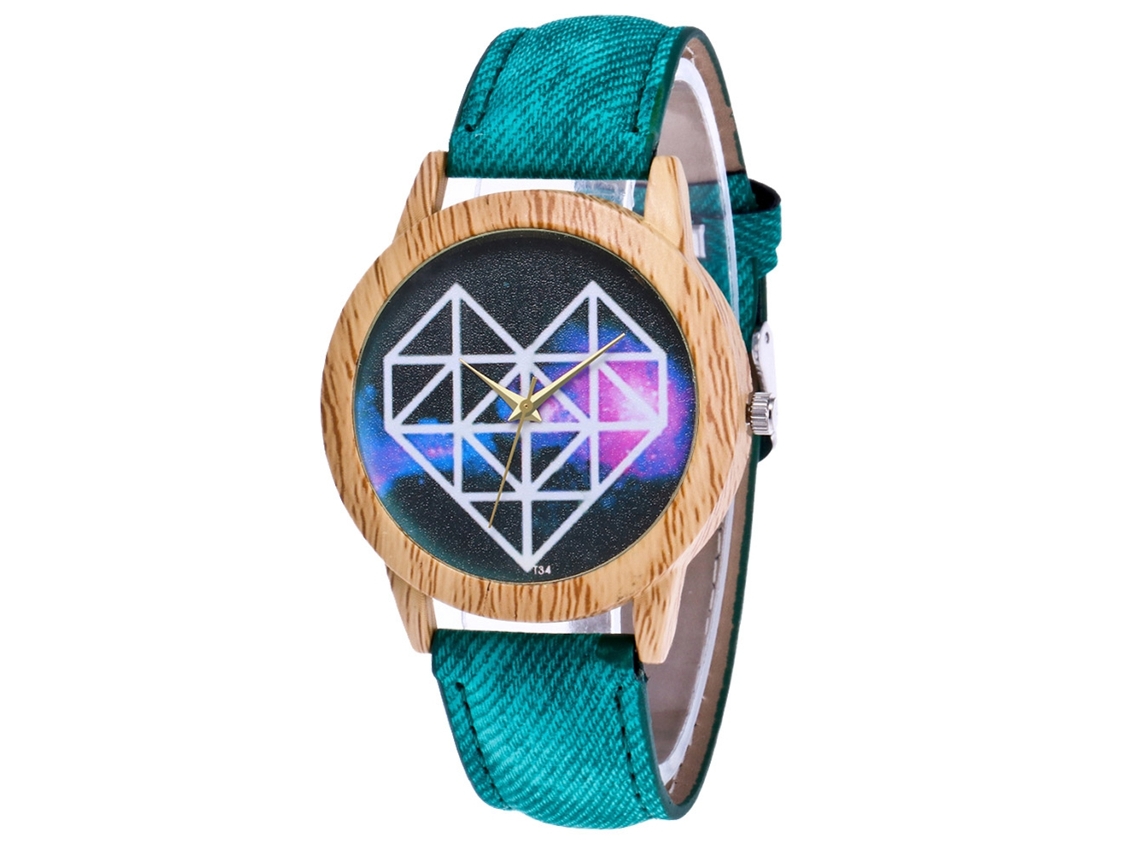 Reloj De Pulsera De Aleación Para Hombre Y Mujer, Estilo Casual Y Moderno, Cuarzo, Verde.