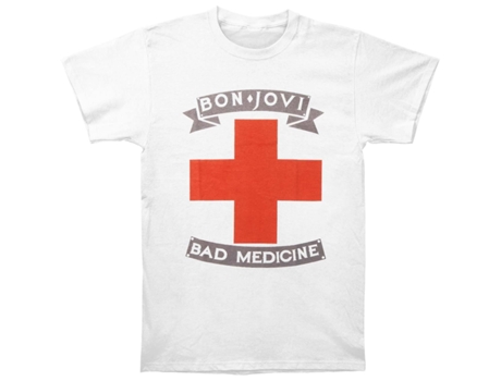 Camiseta ROCKINSTONE Badmed de Bon Jovi (XXL)