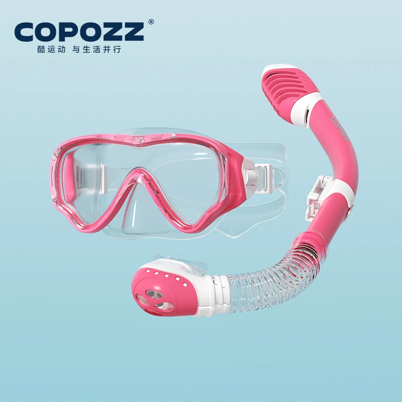 Máscara De Buceo Infantil (roja), De Cara Completa, Alta Definición, Antivaho, Para Natación Y Snorkel.