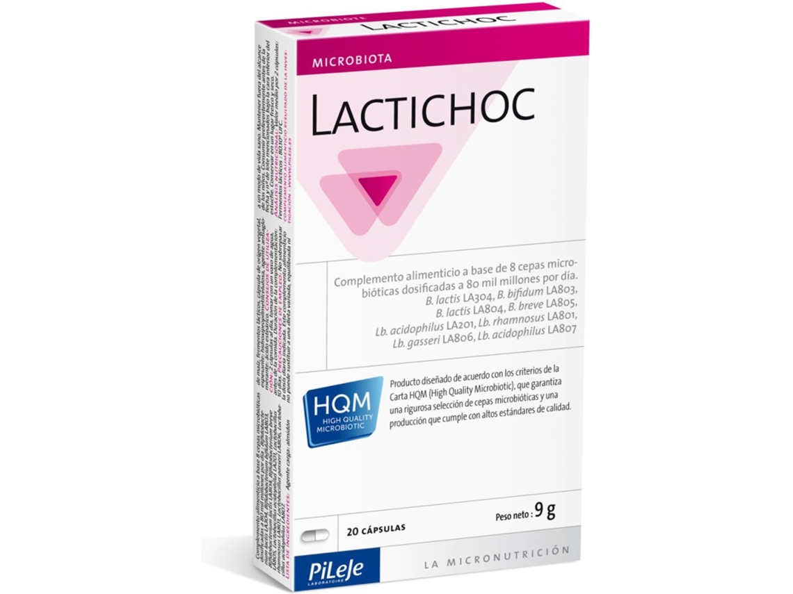 Complemento Alimentar PILEJE Lactichoc 20 Cápsulas
