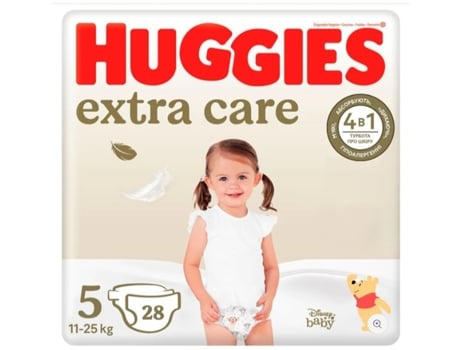HUGGIES Extra Care Pañales T5 11-25kg Paquete de 28