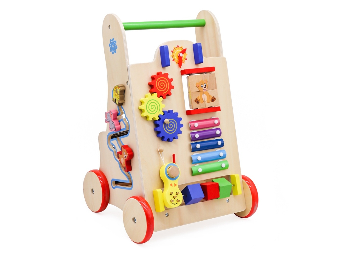 Carro de actividades de madera para niños NORTHIX