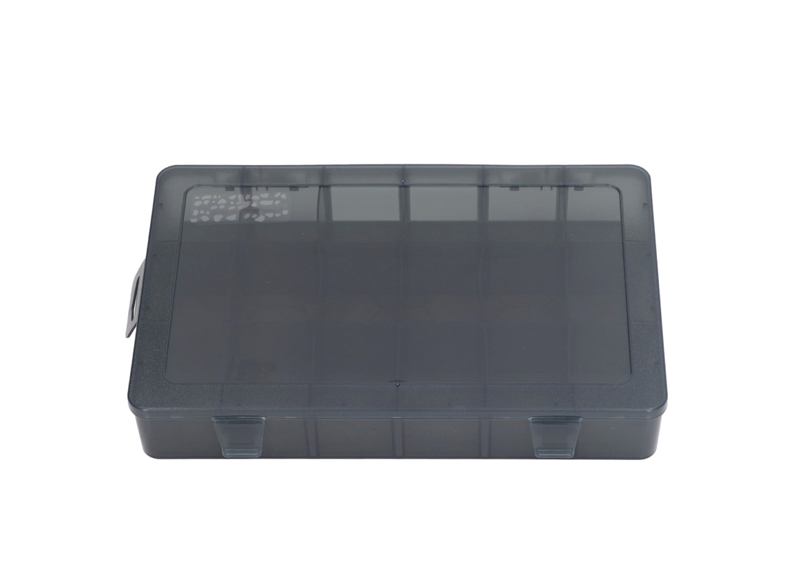 Caja de almacenamiento transparente con compartimentos móviles | Sin marca
