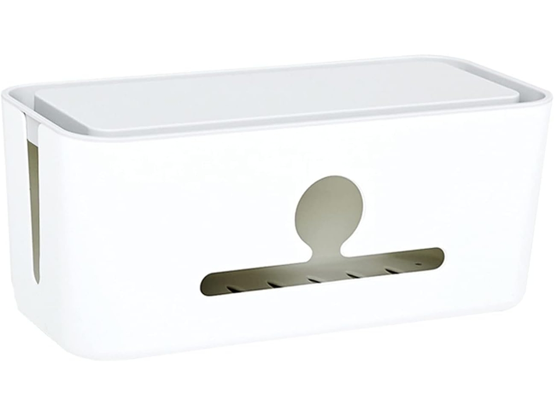 Caja organizadora de cables Amosfun con protección contra sobretensiones