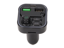 Adaptador De Radio Bluetooth, Transmisor Fm Inalámbrico, Reproductor Mp3 Con Cargador Doble Para Coche/camión C16 Negro