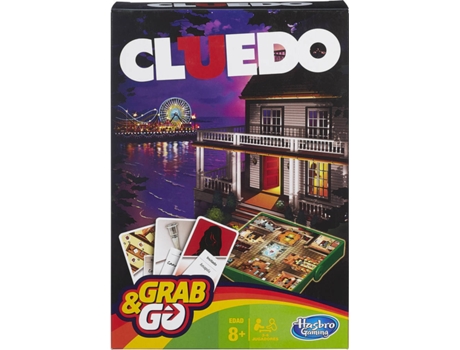 Juego de Viaje HASBRO GAMING Cluedo Grab & Go (Edad Mínima: 8 años)