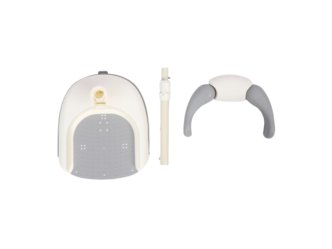 Soporte De Baño Para Bebé Ajustable Con Base Antideslizante, Plegable, Gris.