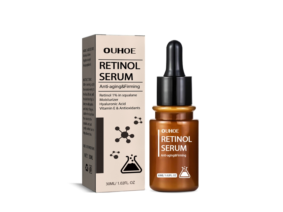 Sérum renovador de la piel con retinol para una piel radiante.