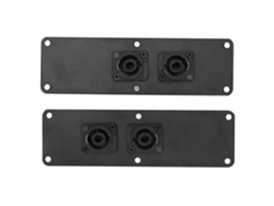 Placa De Jack De Alto-falante Dual Com 2 Conectores Cannon De Ferro Para Alto-falantes De 6in A 18in