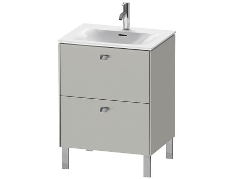 Pedestal de lavabo DURAVIT Brioso vertical 62,0 x 47,9 cm 2 cajones incl. recorte de sifón y delantal para lavabo Viu 234463