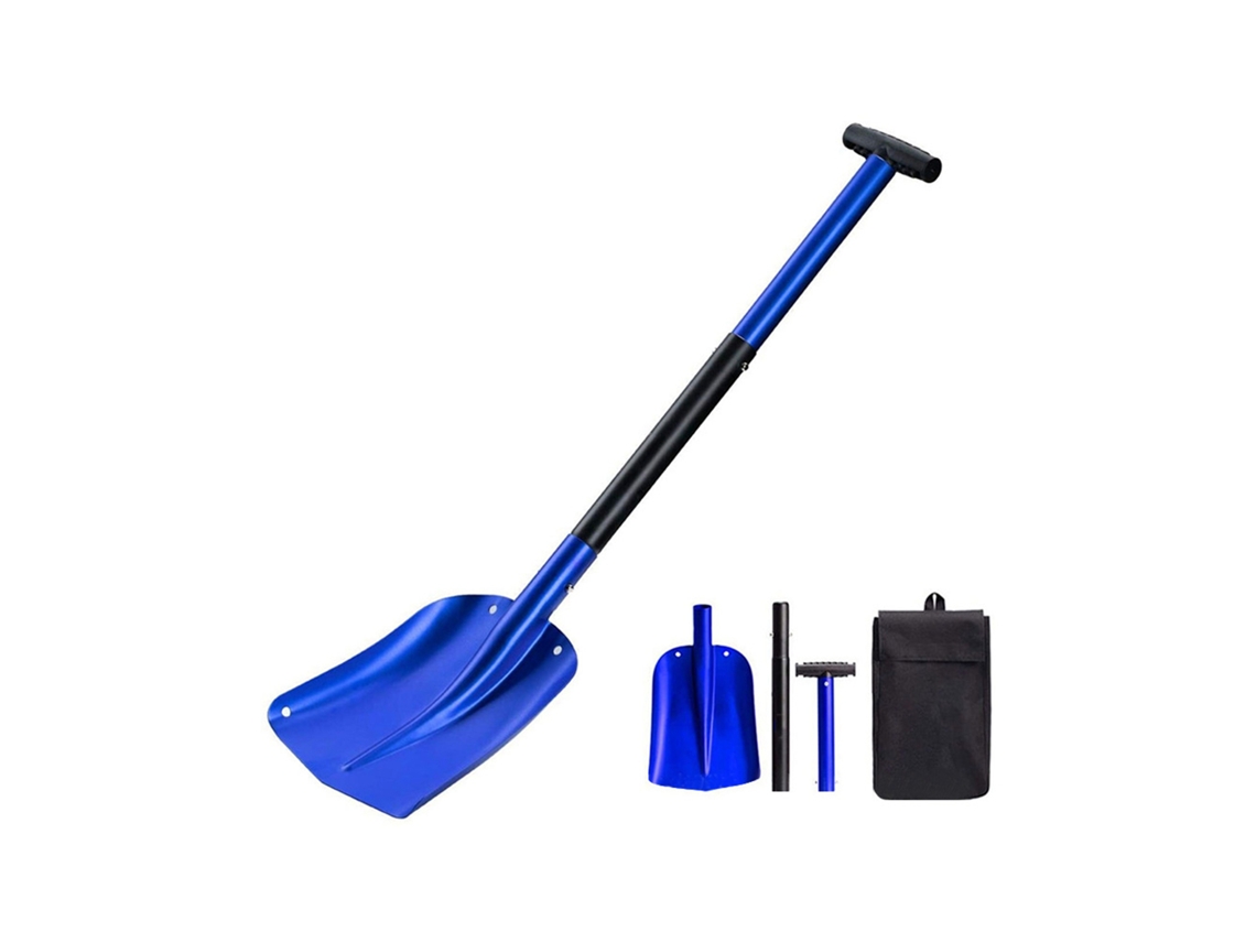 Pala Telescópica Retráctil Para Nieve, Ideal Para Acampar Y Quitar La Nieve, Con Mango Ajustable.