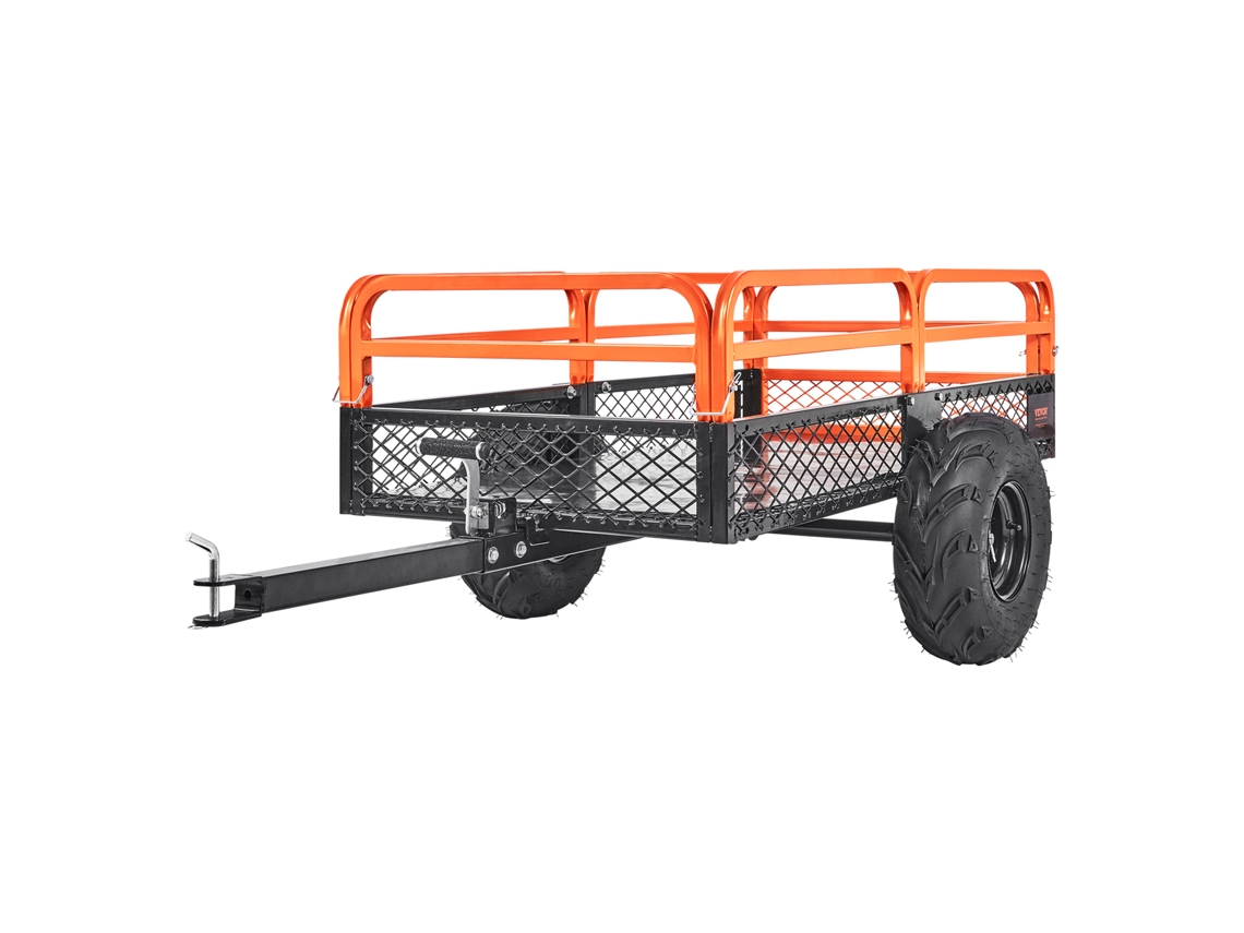VEVOR Remolque Volquete Capacidad de 680 kg 0,4 m³ para Tractor Cortacésped ATV