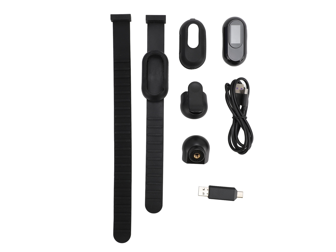 Cámara Para Collar De Mascota 1080p Hd Angular Amplio Grabadora De Video Portátil Con Clip Posterior Pantalla Ips 0.96 Pulgadas