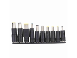 10 Piezas De Conectores De Energía Dc 5,5mmx2,1mm Compactos En Abs, Negro Luz Dourada