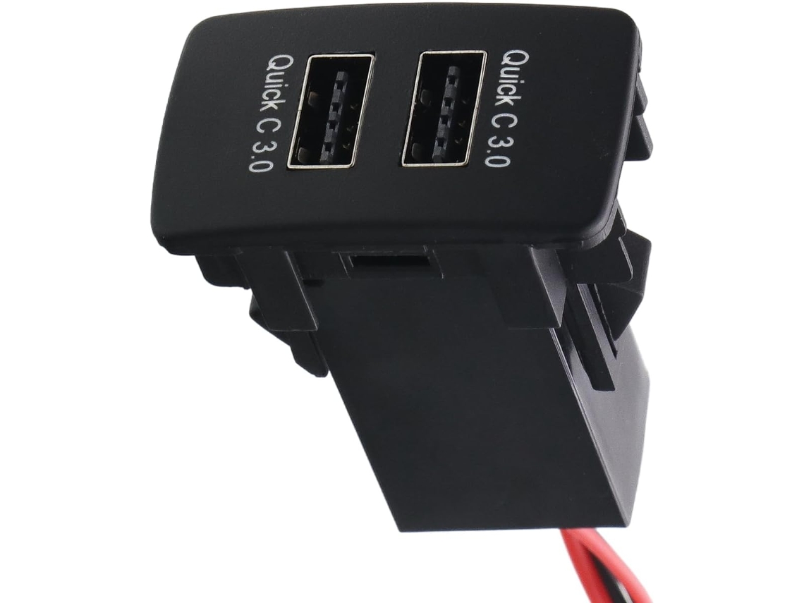 Adaptador De Carga Usb Eficiente Para Coche Para Smartphones Y Tablets.