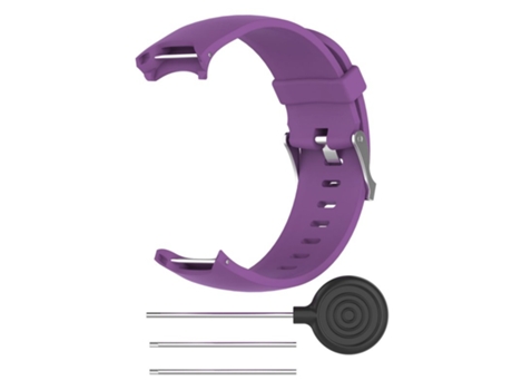 Muñequera para reloj Garmin Approach S3 GPS Elegante correa de reloj de Silicona con herramienta Ajuste individualizado púrpura