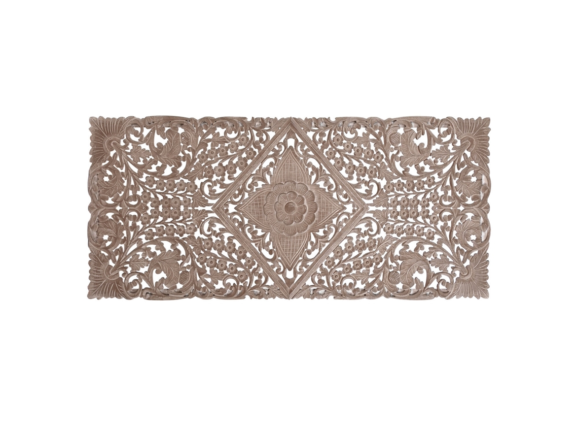 Cabecero Cama Mdf Mandala Decape Natural 180x3x80cm