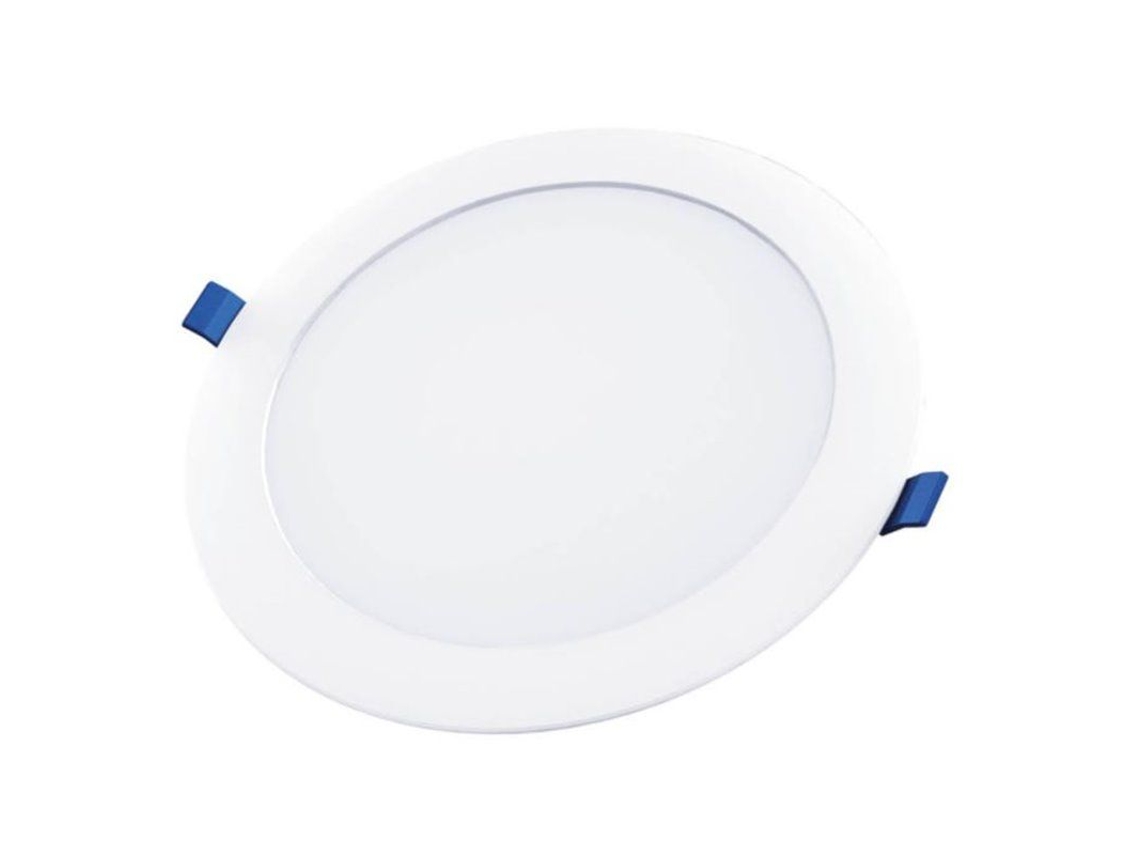 Foco LED empotrable redondo Belur de 18 W y 6500 K, blanco GSC