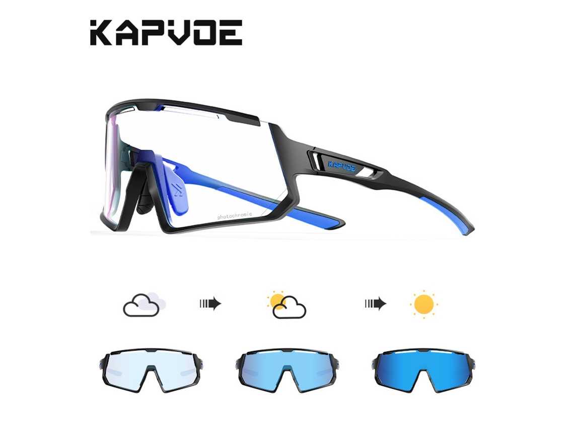 Gafas De Ciclismo Con Lentes Fotocromáticas De Doble Uso (día Y Noche), Pantallas Para Bicicleta, Unisex, Protección Uv.