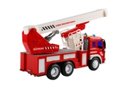 Camión De Bomberos De Juguete A Escala 1:16 Con Sonido Y Luz, Juguete Motorizado De Inercia Para Niños.