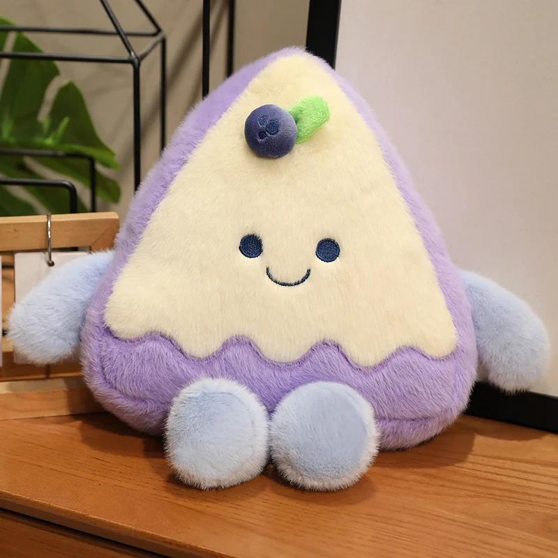 (azul, 60 Cm) Lindo Peluche Realista De Pastel De Frutas De Anime Con Dibujos Animados