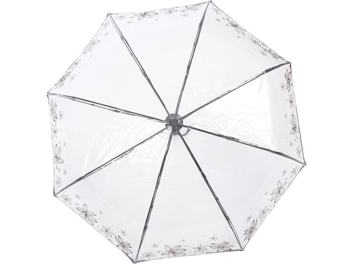 Paraguas Plegable Automático Y Resistente Al Viento, Transparente, Compacto, Para Viajes Y Lluvia, Unisex.
