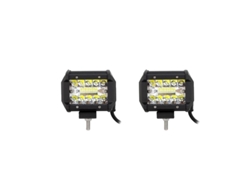 Barra de luces LED todoterreno, bombilla 8D, 3 líneas OEM