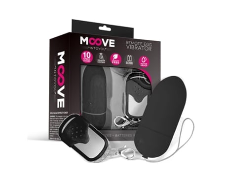 Huevo Vibrador Con Control Remoto Negro MOOVE