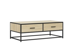 Maison Exclusive - Mesa De Centro Madera Ingeniería Metal Roble Sonoma 100x50x35cm