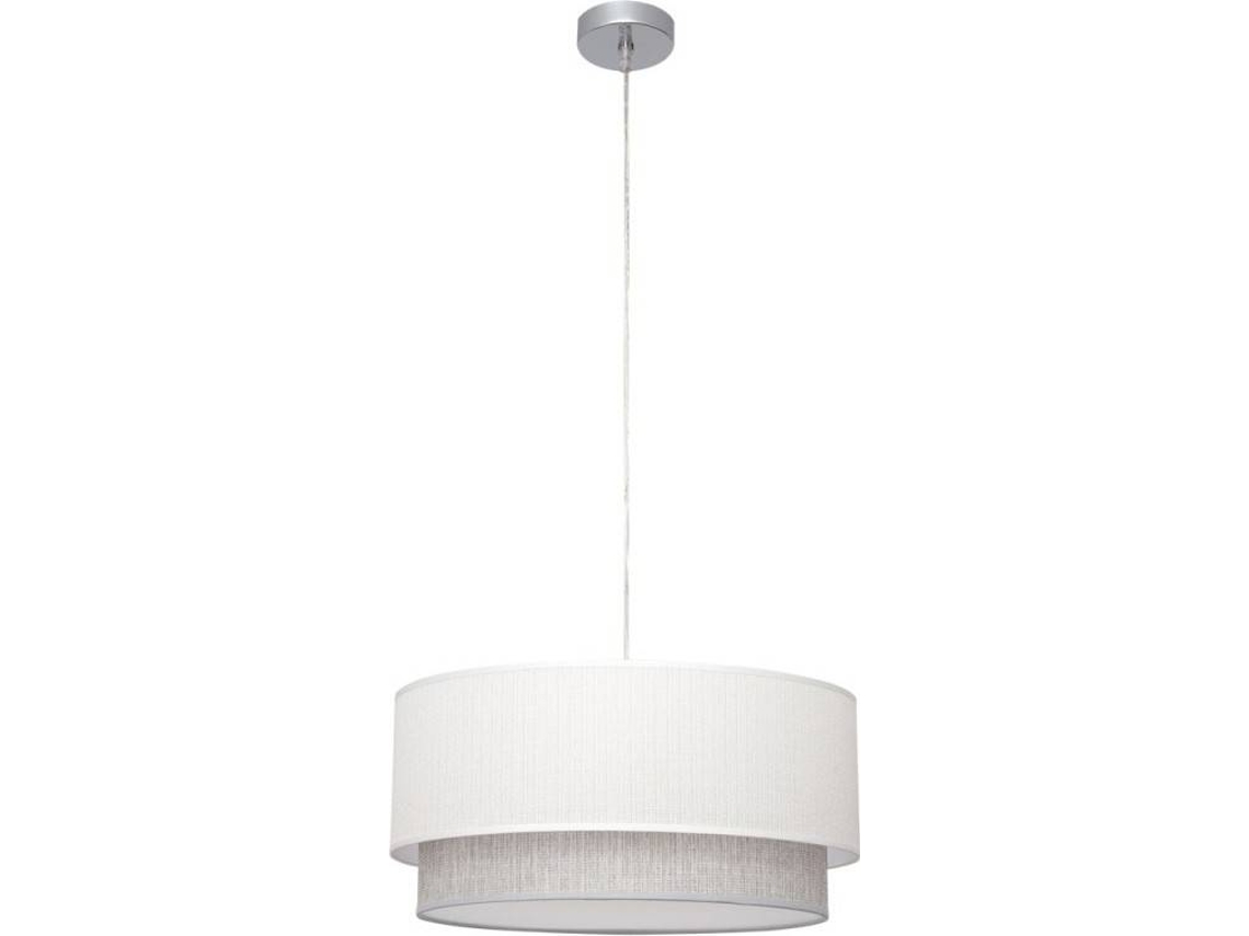 Lámpara de Techo FABRILAMP Kenya Grande (Blanco - E27 - Máx. 60W - Tela)
