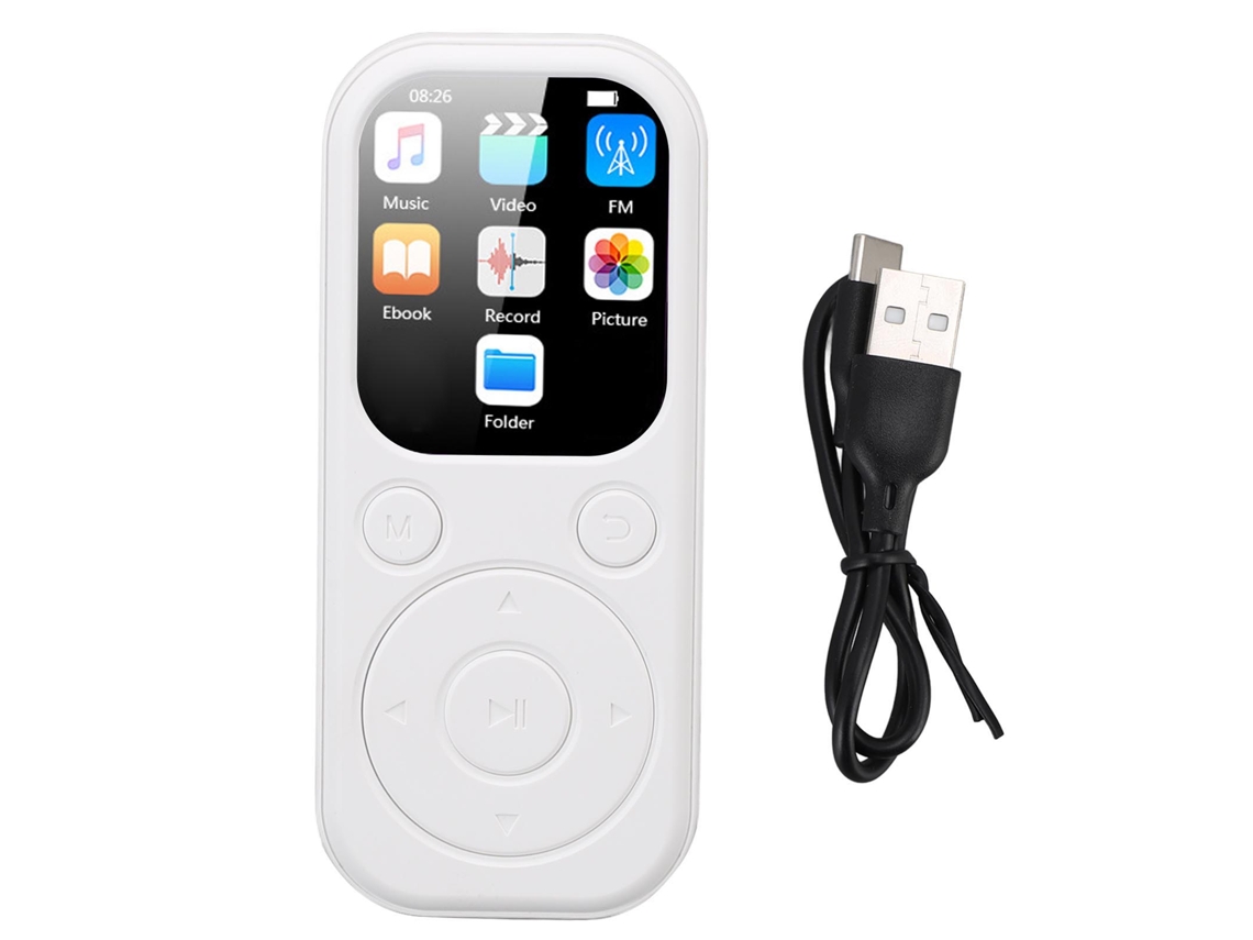 Reproductor Mp3 Con Bluetooth 5.4, Altavoz Hifi, Grabadora De Voz, Pantalla De 2,01 Pulgadas, Tarjeta De Memoria De 32 Gb, Portátil.