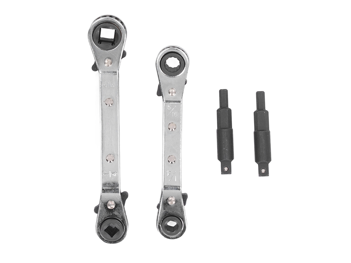 Juego De Llaves De Engranajes De Acero Inoxidable Para Sistemas De Climatización Y Refrigeración Con Adaptadores, Tamaños De 3/8", 5/16" Y 1/4".