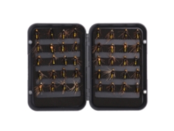 2026rebe-kit De Moscas Para Pesca Con Mosca 40 Piezas Hecho A Mano Realista Con Caja Impermeable