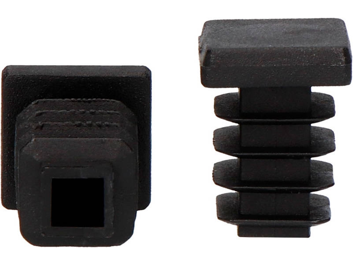 Superficie Cuadrada Sistema Interior con Solapa Dimatel Negra 16X16Mm