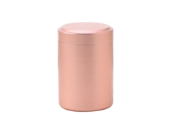 (2 Piezas De Oro Rosa) Mini Caja De Té De Metal, Pequeño Contenedor Portátil