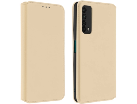 Funda Huawei P smart 2021 AVIZAR Libro Billetera Dorado