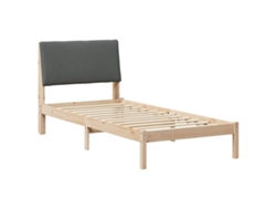 Maison Exclusive - Estructura De Cama Negro Y Gris Oscuro 100 X 200 Cm