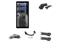 Cámara con cable, pantalla IPS de 10,36 pulgadas, cámaras duales, sistema BSD, para zona ciega derecha OEM