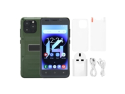 Teléfono Android 10 desbloqueado de 5.0 pulgadas, 4 GB de RAM, 32 GB de ROM, doble SIM, color dorado resistente.