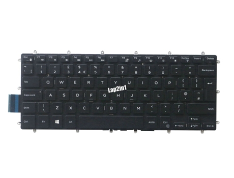 Teclado para Portátil Dell Inspiron 13 5368 5378 5379 15 5568 5578 5579 Inglês UK GREEN COMPUTER