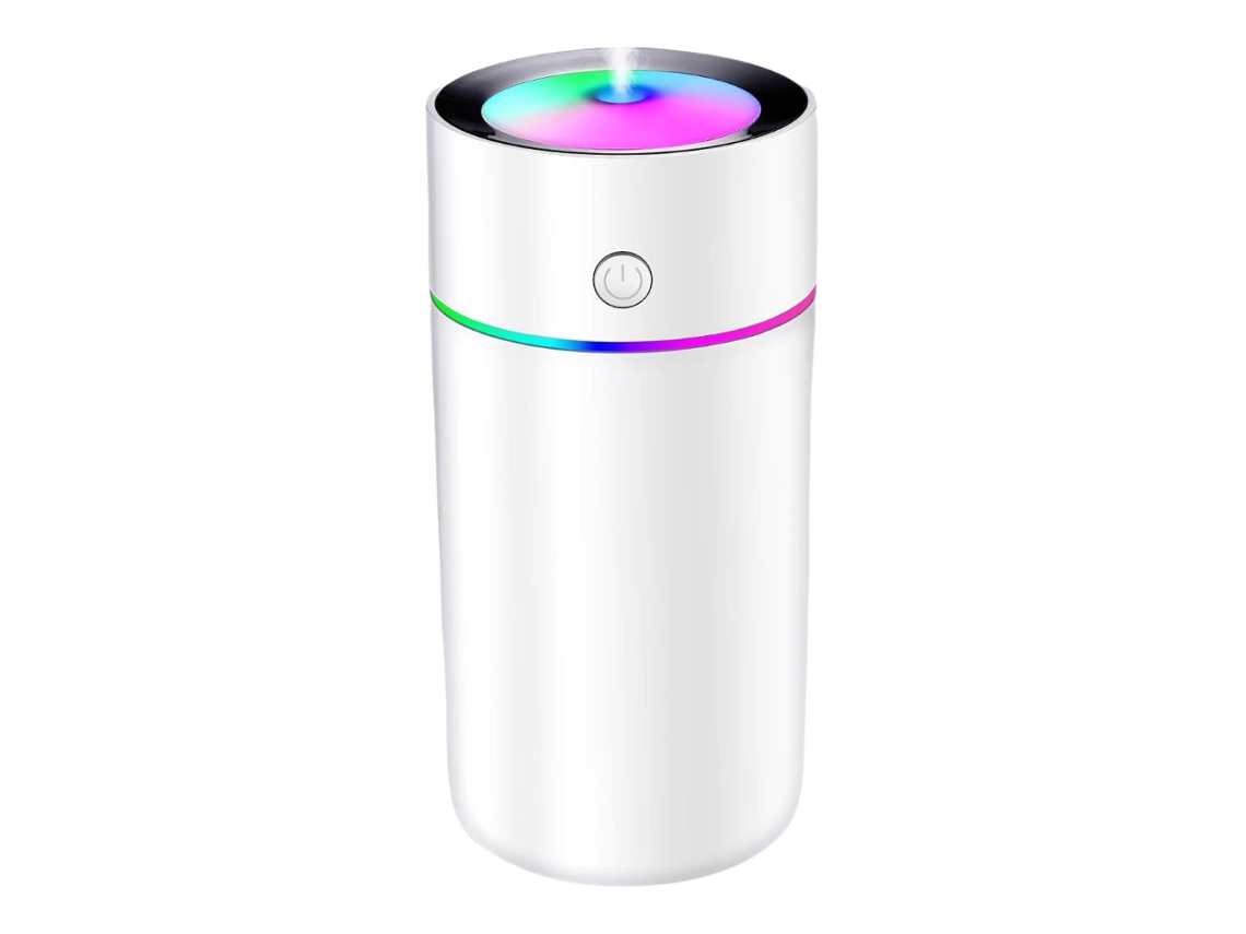 Humidificador de 320 ml con luz LED (7 colores)