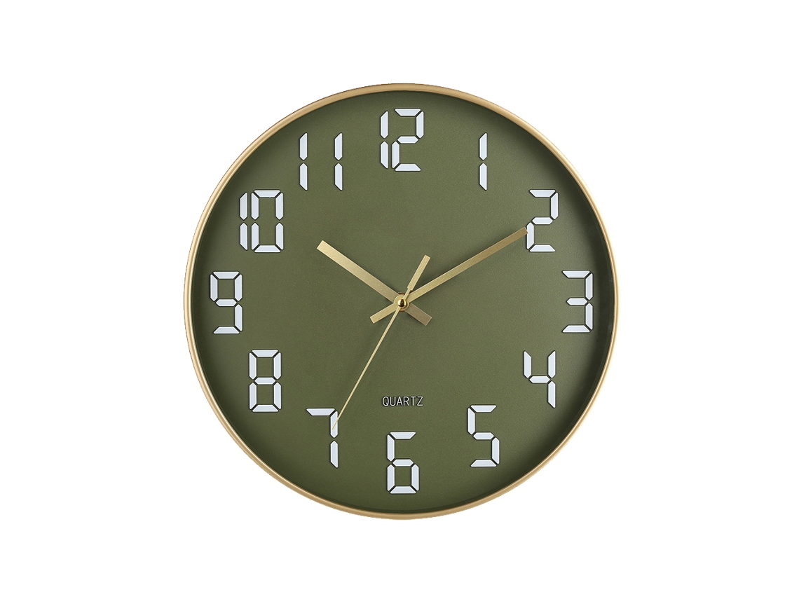 KOFIHETY Reloj de pared silencioso de 12 pulgadas de alta calidad Shi Ying, funciona con pilas