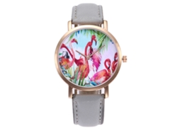 Reloj De Pulsera De Cuarzo Para Mujer, Sencillo Y Moderno, Color Gris.