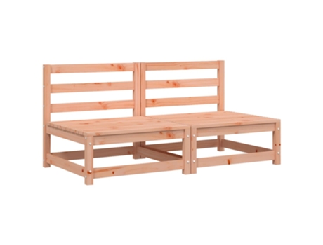 Conjunto 2 Sofá De Jardín VIDAXL Marrón (70x70x67 cm)