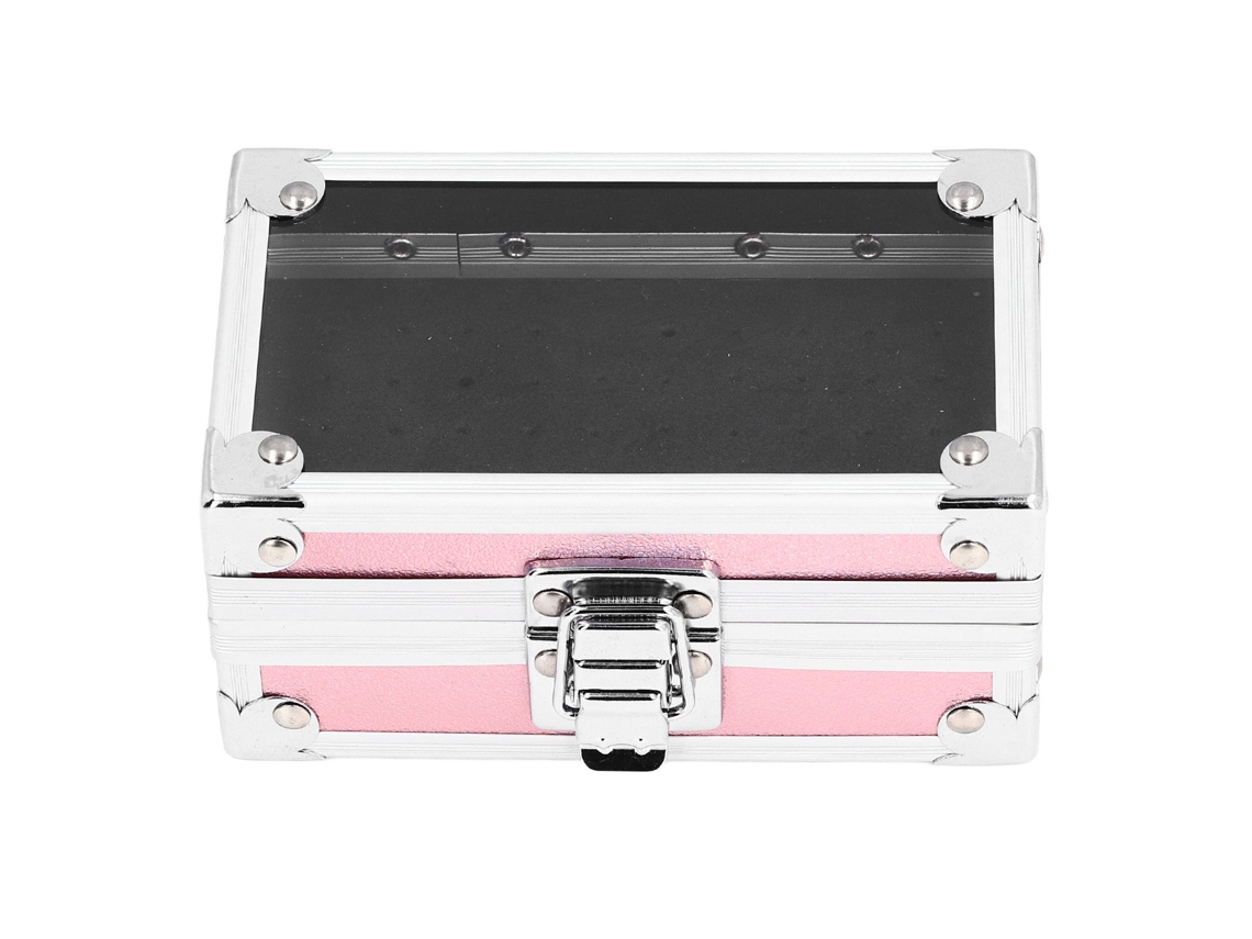 KKML - Soporte para taladros de uñas resistentes a caídas y organizador de polvos Multihuecos - Contenedor rosa brillante