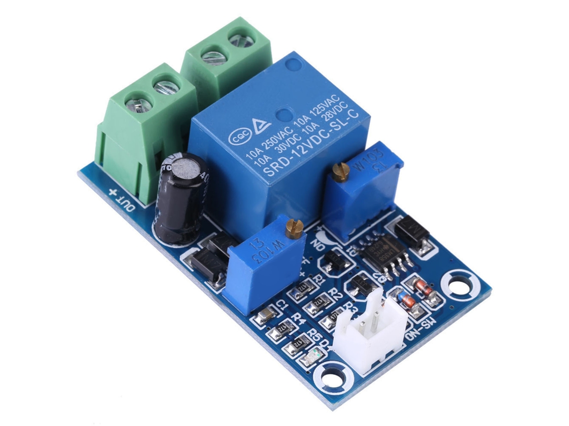 Módulo de protección con apagado automático por baja tensión y recuperación para batería de 12 V