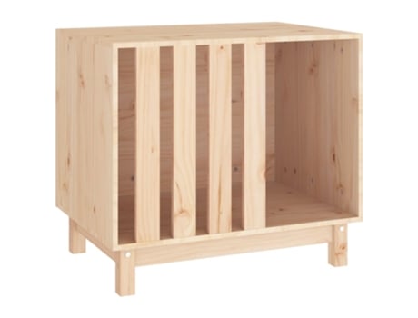 vidaXL Caseta para perros madera maciza de pino 70x50x62 cm