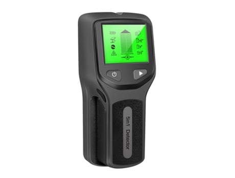Escáner de pared con buscador de vigas: detector electrónico de vigas 5 en 1 con pantalla LCD HD Detección de vigas metálicas con cable de CA de ma...