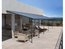 CANOPIA Sierra Pérgola Cubierta para Terraza Aluminio 3X10,35 m Gris